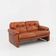 Brown Leather 2-Seater Sofa Coronado by Tobia Scarpa for B&b Italia, Italy