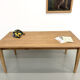 Campaign table in oak and pine, 1970s