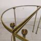 Golden brass coffee tables