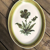 Gien oval dish Herbiers series