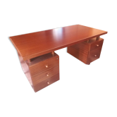Spirol 1960s four-sided mahogany desk