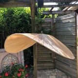 "CHIPS" pendant light in raffia 80cm