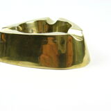 Triangular brass ashtray