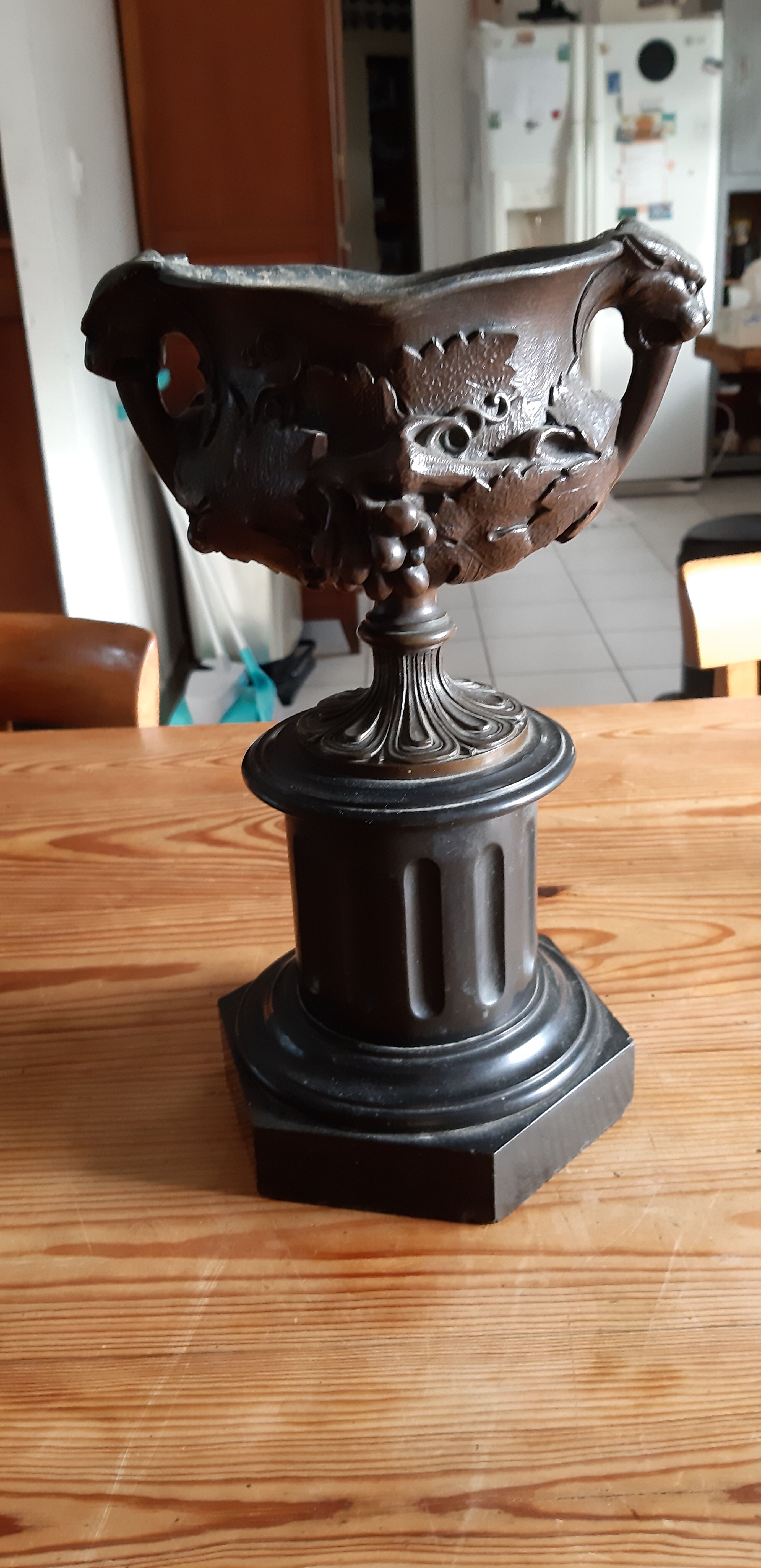 Cassolette Bronze and Marble