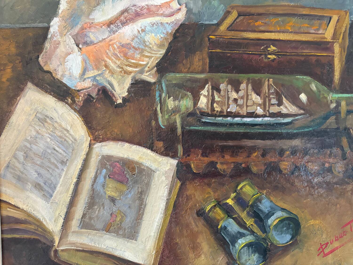 Signed still life from the 20th century