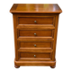 Louis Philippe chest of drawers in solid wood with 4 drawers