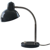 Lampe de table en acier noir du milieu du siècle