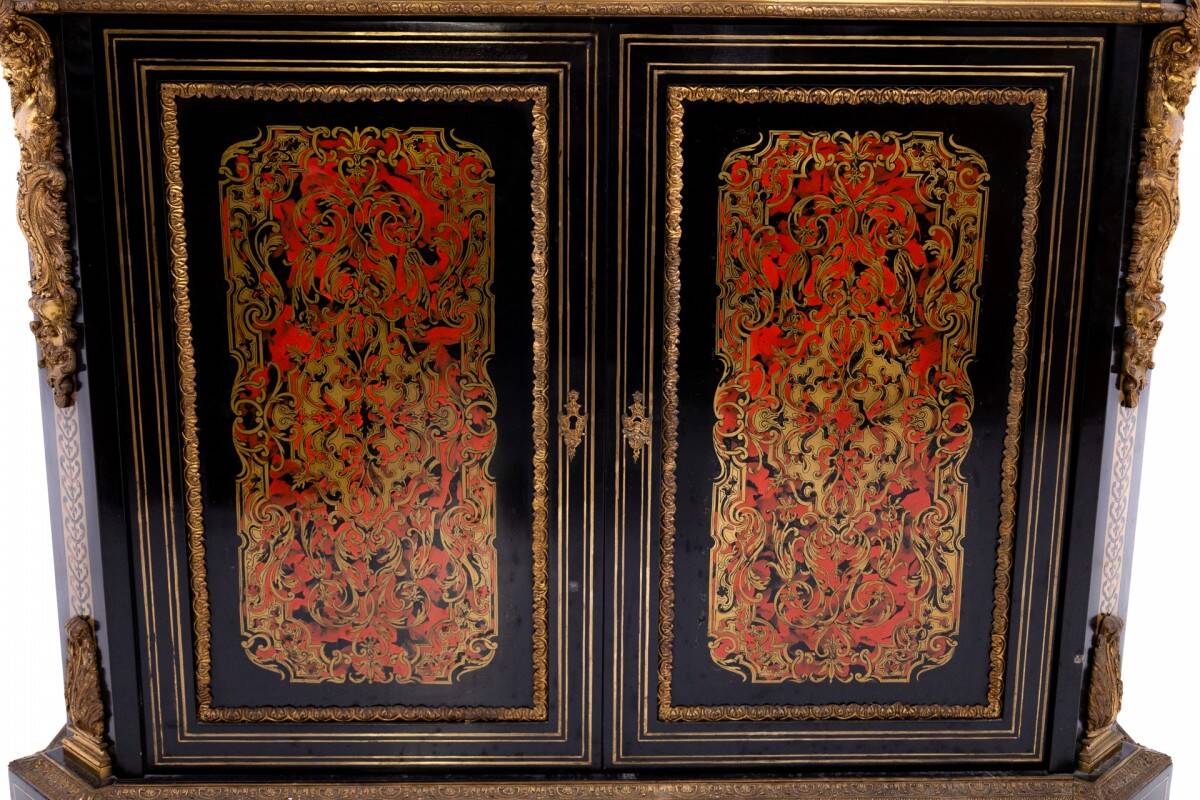 A unique set of Boulle chests of drawers, France, circa 1860.