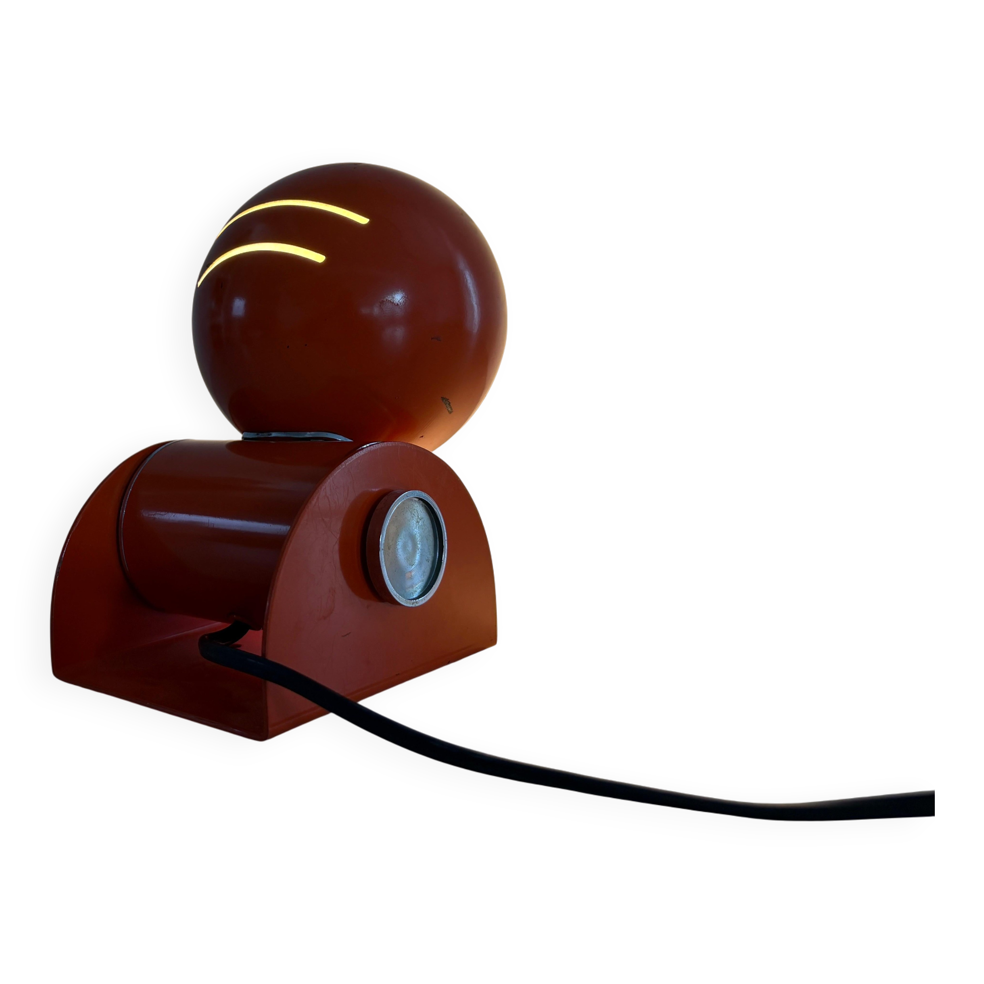 Lampe de table en métal NO AGE, années 1970, Italie