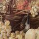 "Still Life with Fruits and Birds", oil on canvas, late 19th century.