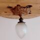 Napoleon III frosted cut crystal ceiling light
