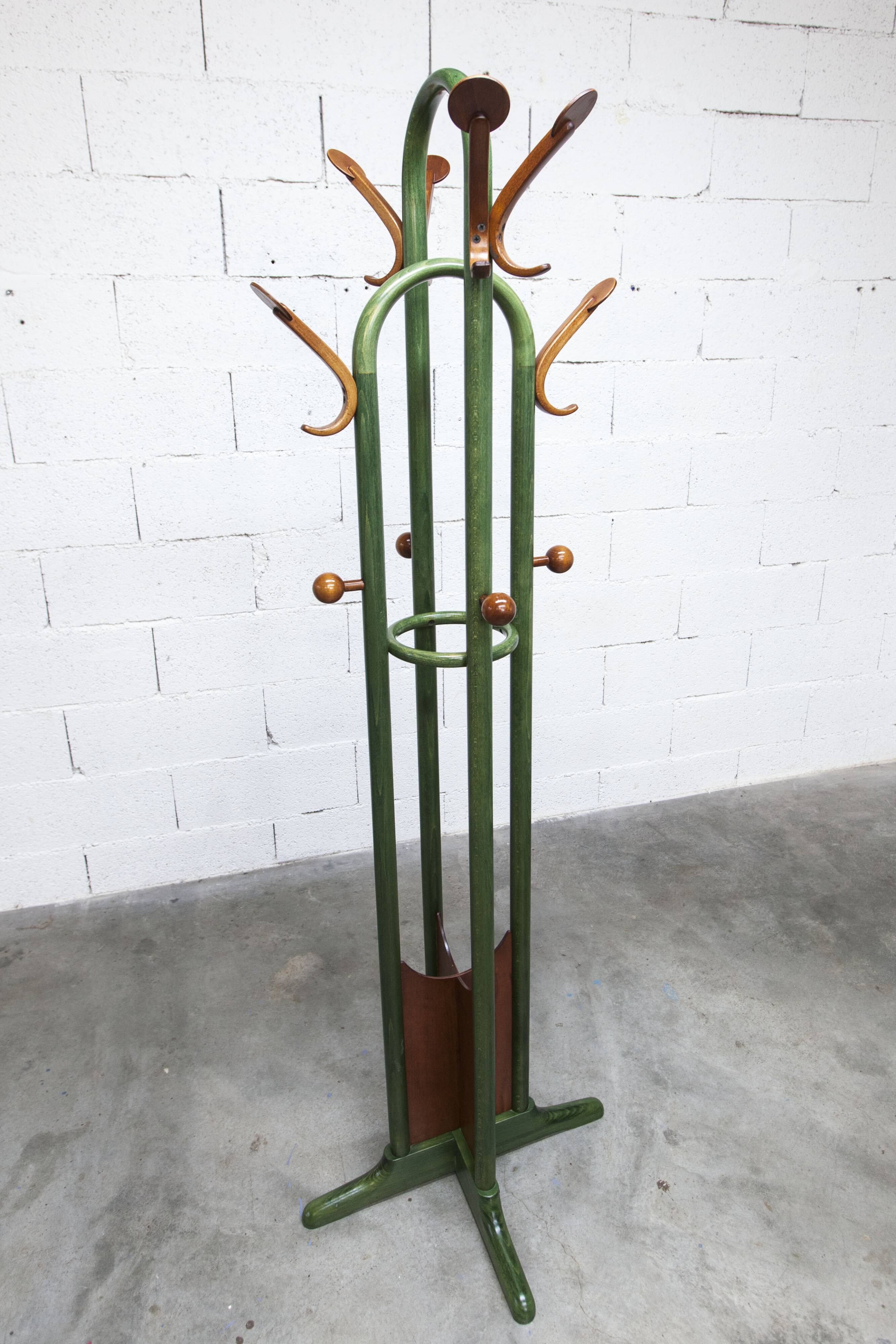 Rare portemanteau perroquet Baumann modèle Dièse 1990