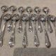 12 silver-plated metal coffee spoons by Boulenger LXV demi riche.
