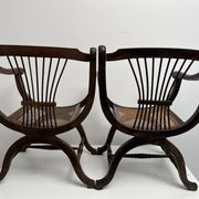 Paire Fauteuil dagobert et son cannage