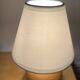 Vintage walnut wood ball lamp