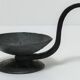 brutalist hand candle holder wrought iron 50s