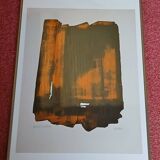 Pierre soulages d'après eau forte xvi  1961
