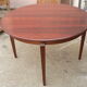 Table ronde scandinave palissandre à rallonge