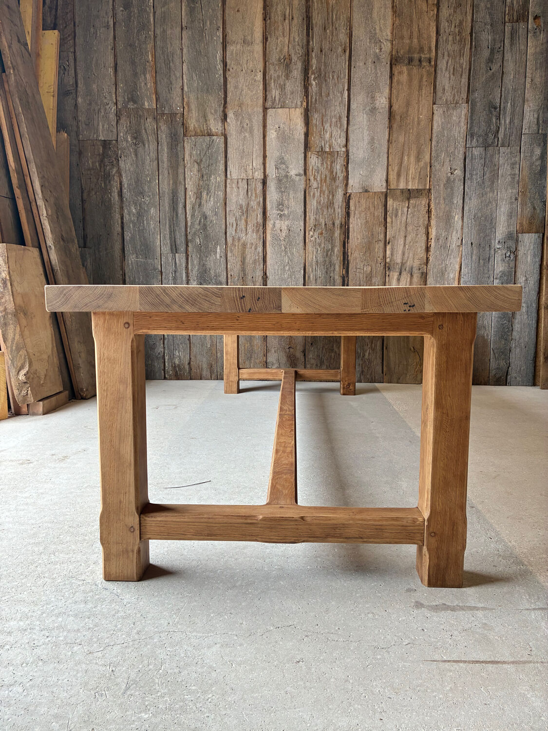 XXL farmhouse table in solid oak