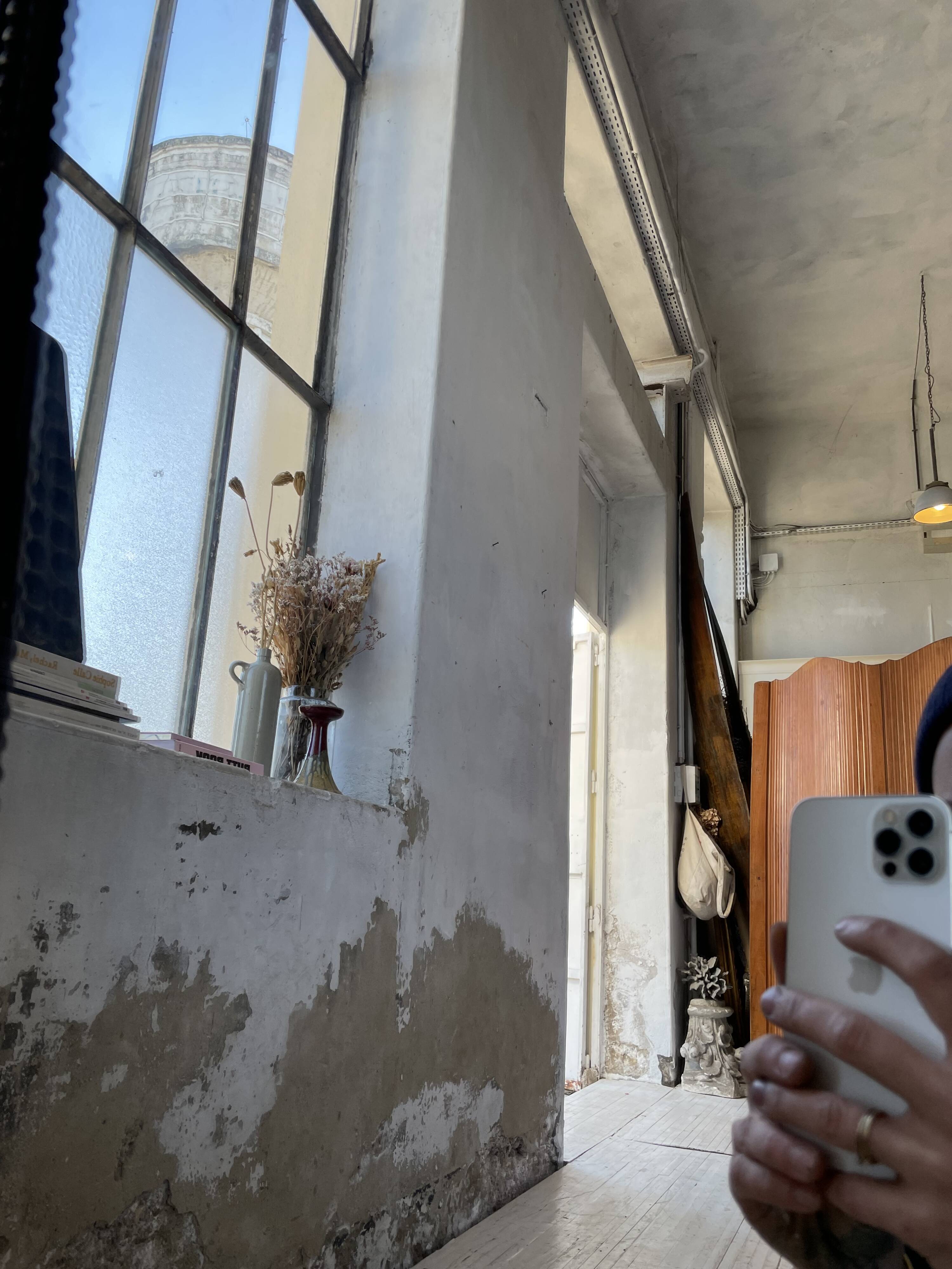 Louis Philippe XXL white mirror 2m