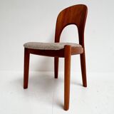 Set of 4 Niels Koefoed chairs cream, 1960s