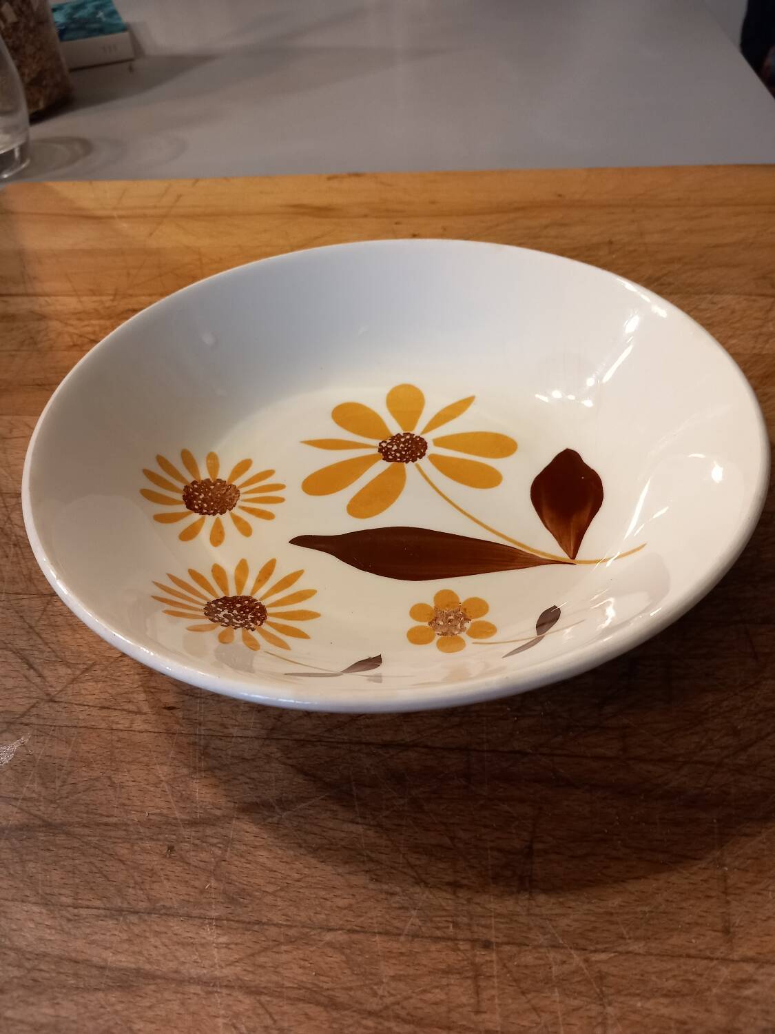 Gien ceramic soup plate