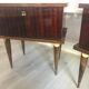 Lot of 2 bedsides in formica brown 1960