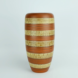 West german mid century vase duemler & breiden model 166 30 relief and stripe decor 1950s 1960s wgp
