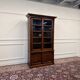 Classic English Bookcase with Glass Sliding Doors