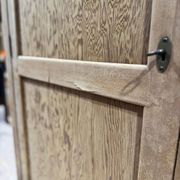 Old hardware cabinet in pitch pine - Early 20th century - Sandblasted