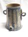 Antique glazed stoneware vinegar cruet – sponge blue decoration – circa 1880–192
