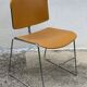 Max Stacker chairs, US design, 1970-80, chromed metal and orange plastic