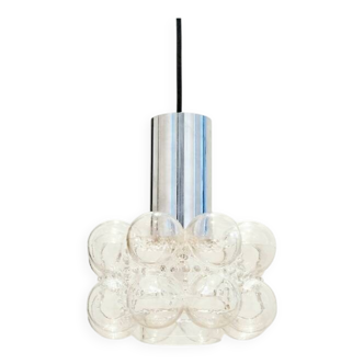 Plafonnier en verre à bulles du milieu du siècle par Helena Tynell pour Limburg, années 1960