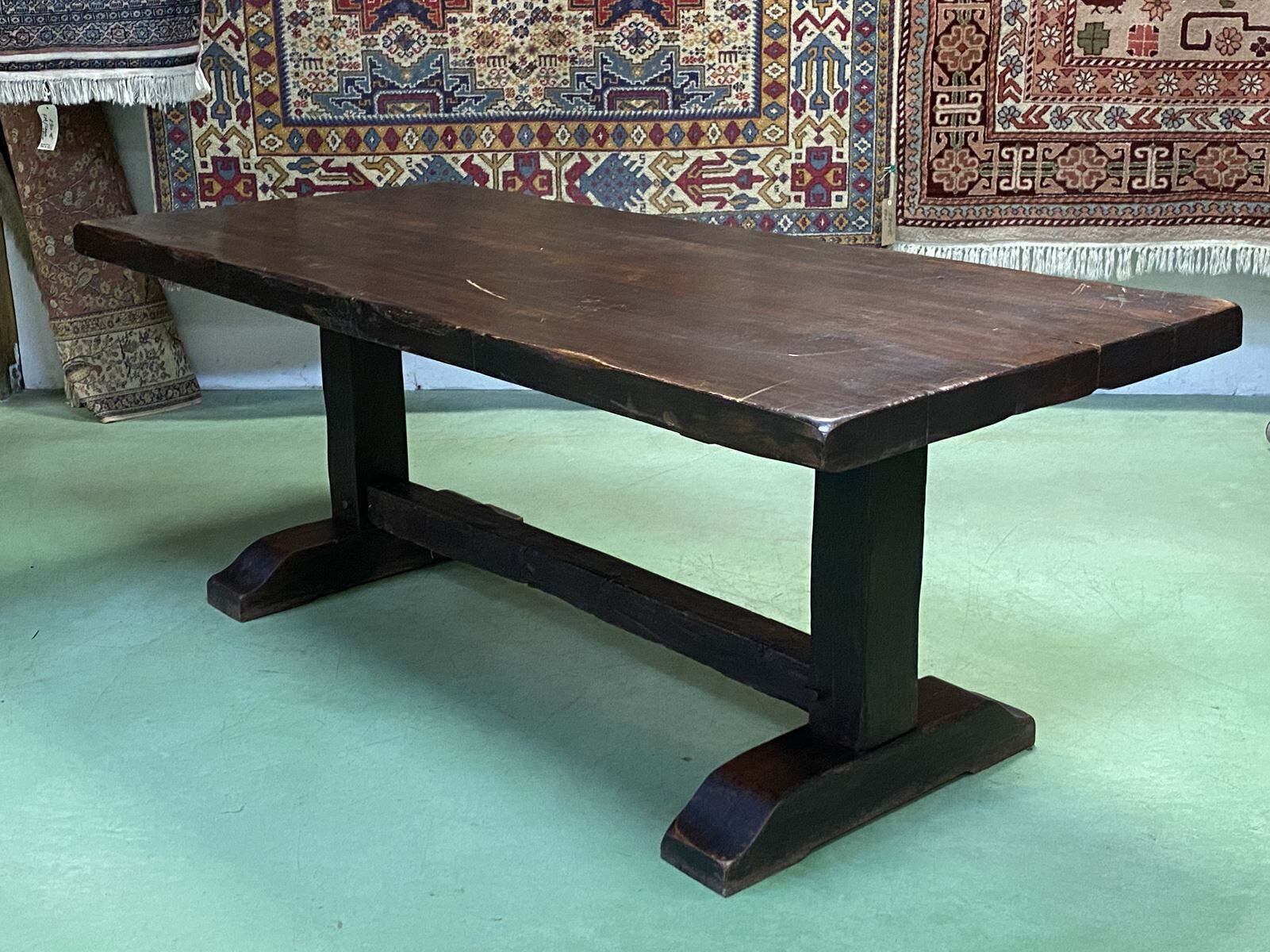 1930s oak monastery table