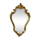 Large rococo mirror in gold painted wood