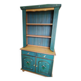 Rustic dresser with floral decor