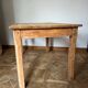 Table de ferme en bois brut