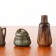 Lot de 3 céramiques Denbac Art-Déco en grès flammé 1930.