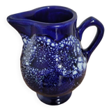 Small enameled ceramic pitcher