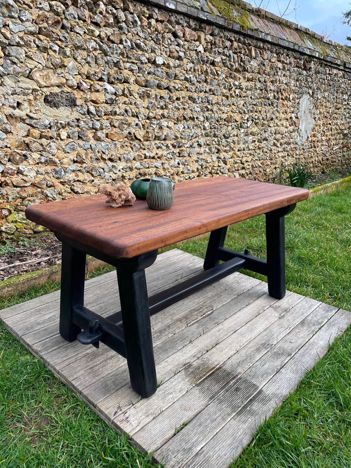 Vintage brutalist coffee table 1970