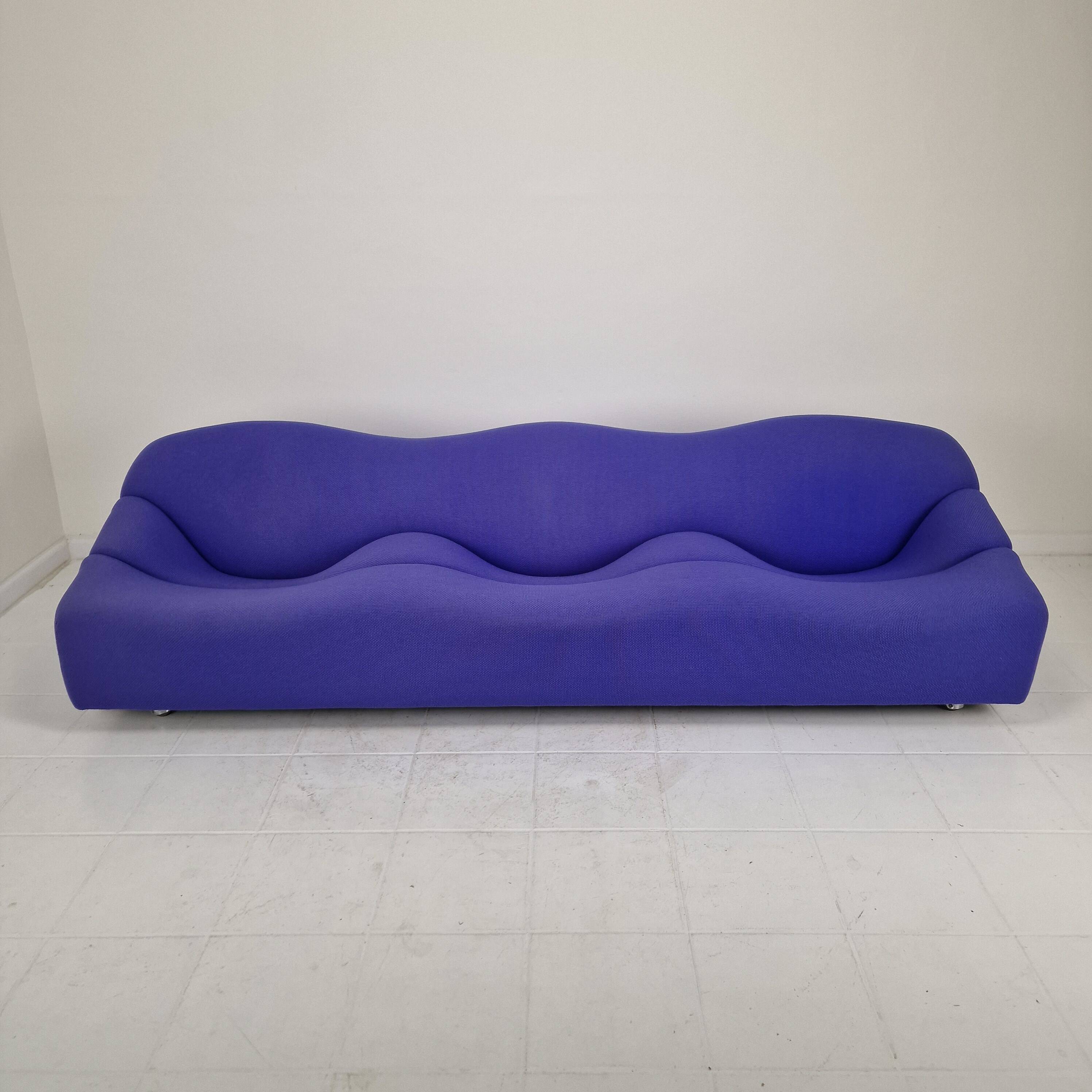 Pierre Paulin for Artifort Rare First Edition ABCD Three-Seat Sofa, 1968