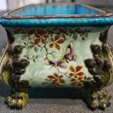 Théodore Deck 19th century glazed earthenware planter