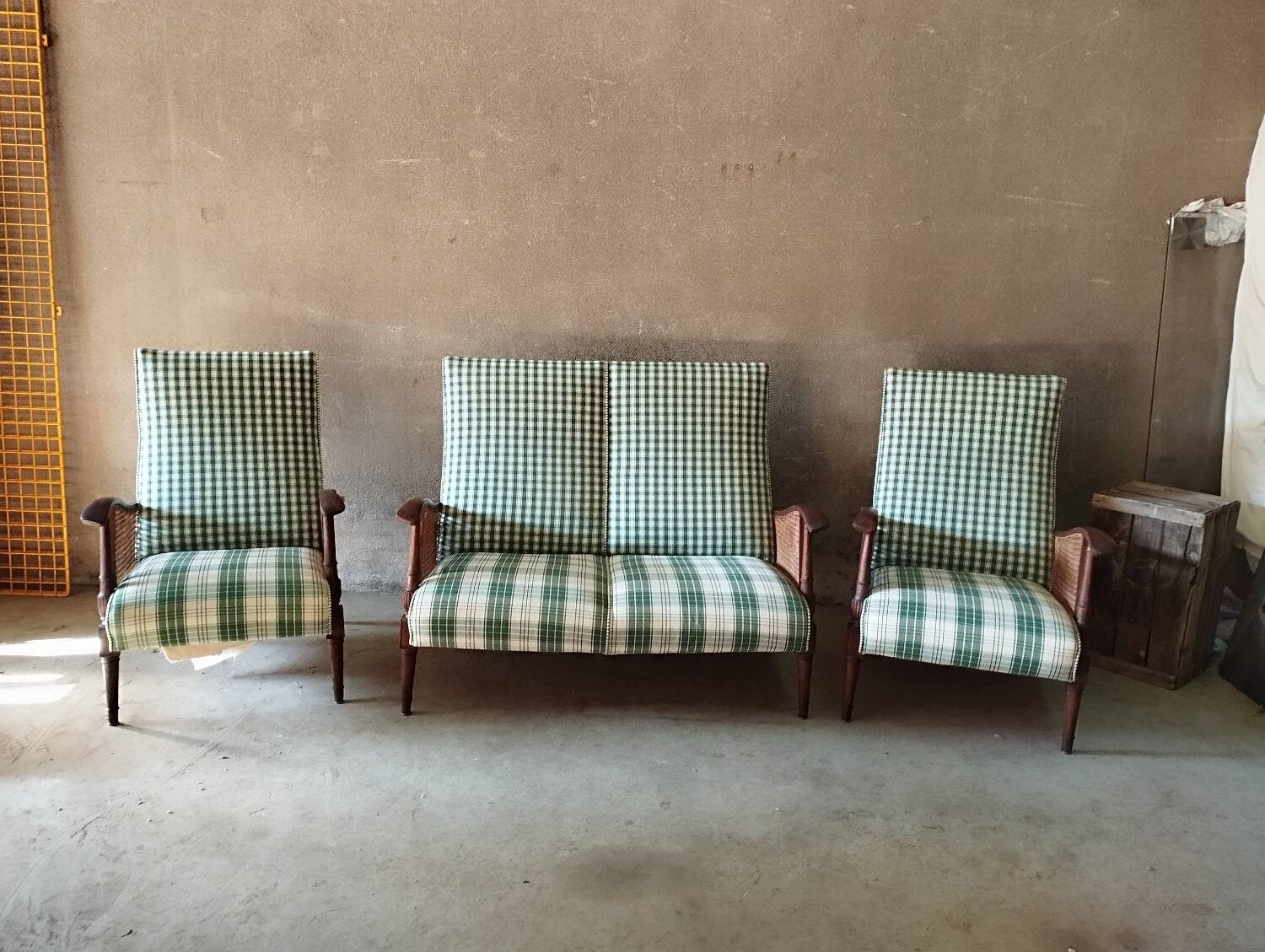 50s sofa and armchair set