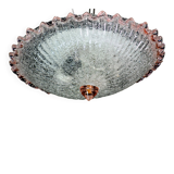 Charming Italian pink Murano glass ceiling fixture, Murano, 1970