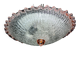 Charming Italian pink Murano glass ceiling fixture, Murano, 1970