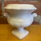 Vintage White Ceramic Médicis Vase Made in France #E016