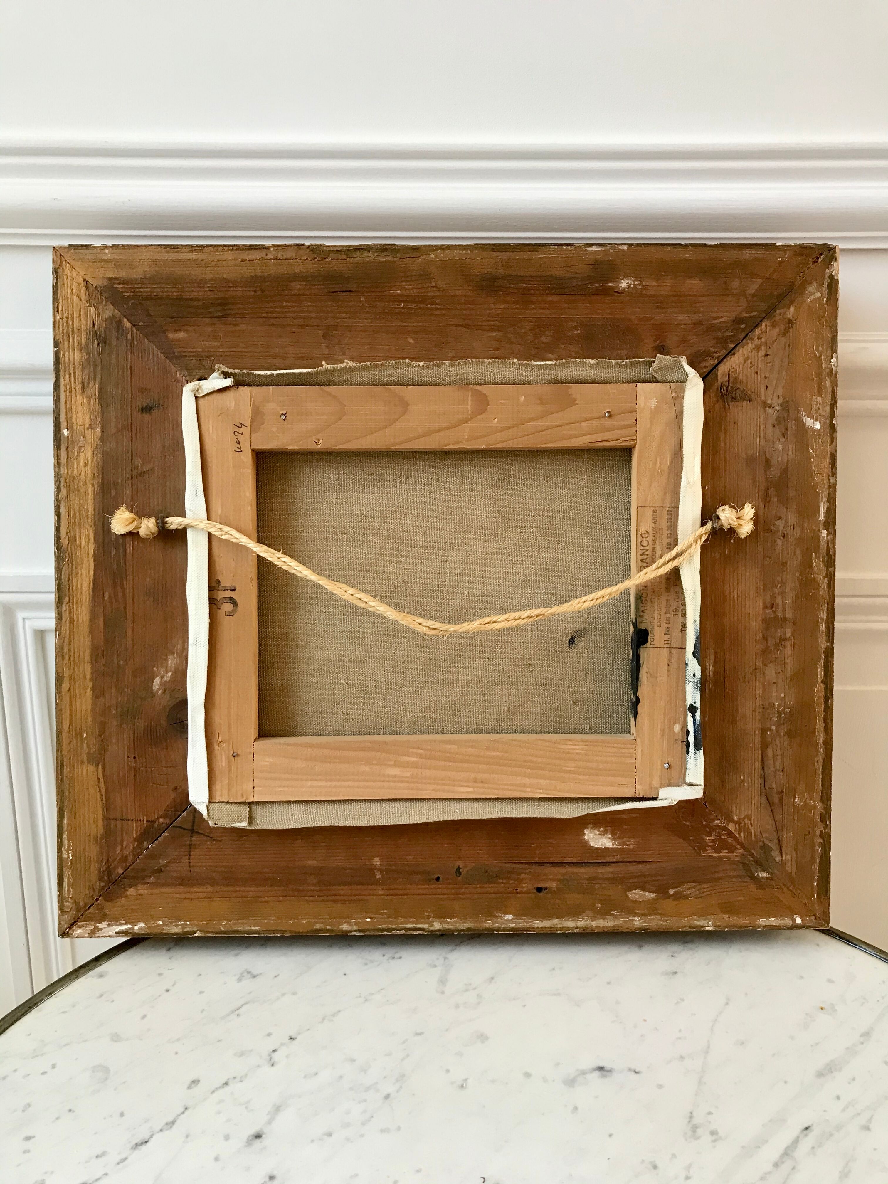 Table / vintage canvas country