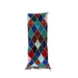 Colorful Boucherouite Moroccan rug - 71 x 209 cm