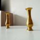 Vintage vase in gilded brass