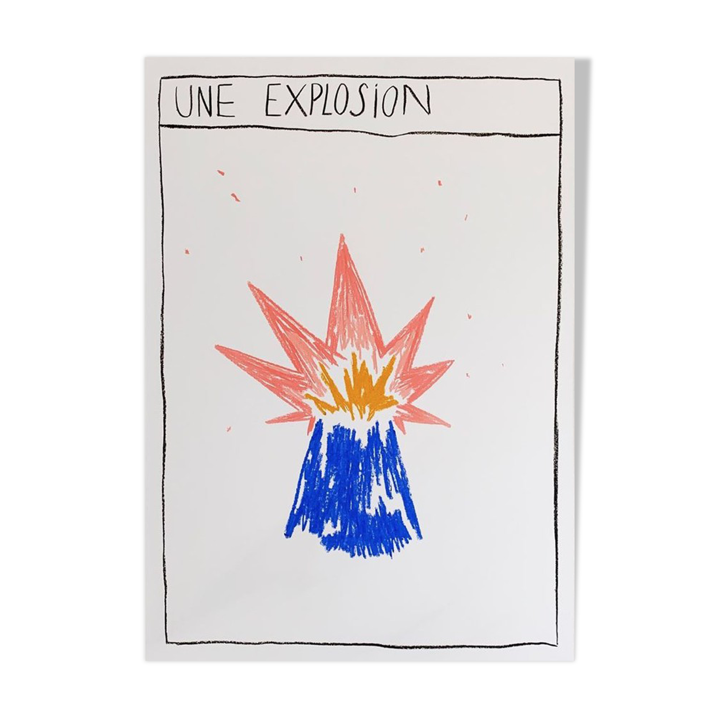 Drawing an explosion